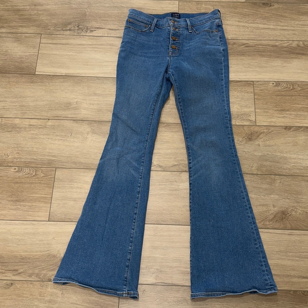 J. Crew Full length Flare Jean jeans pants in Signature Stretch size 25” - Picture 4 of 10